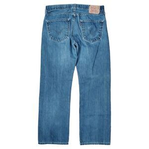 LEVI'S 501 Jeans Men 34X32 Blue Button Fly Straight Leg 005010536 Made in Mexico